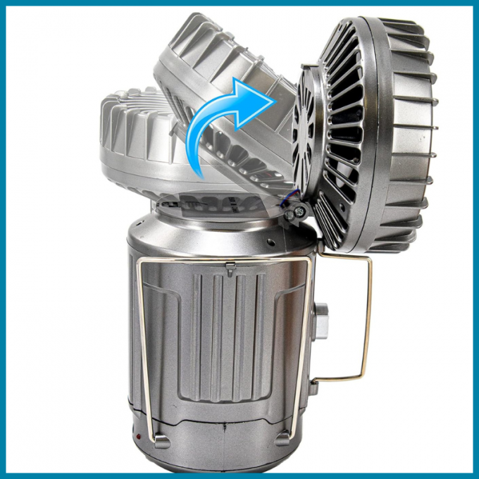 مصباح و مروحة و شاحن في جهاز واحد