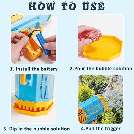 مسدس الفقاعات الفورية للاطفال - Makfool