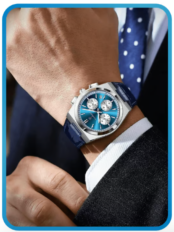ساعة رجالية فاخرة بتفاصيل استثنائية