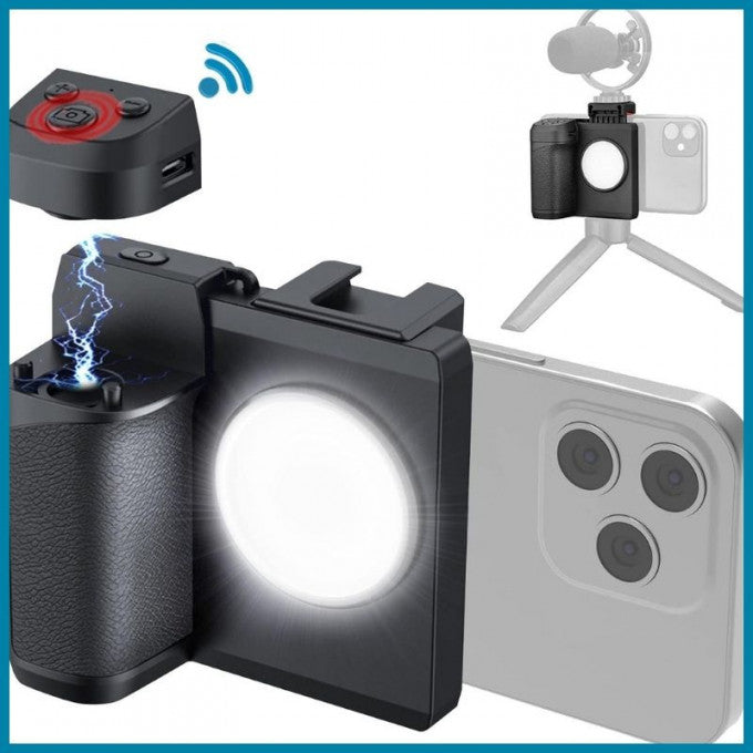 قبضة كاميرا الهاتف الذكي مع جهاز تحكم عن بعد