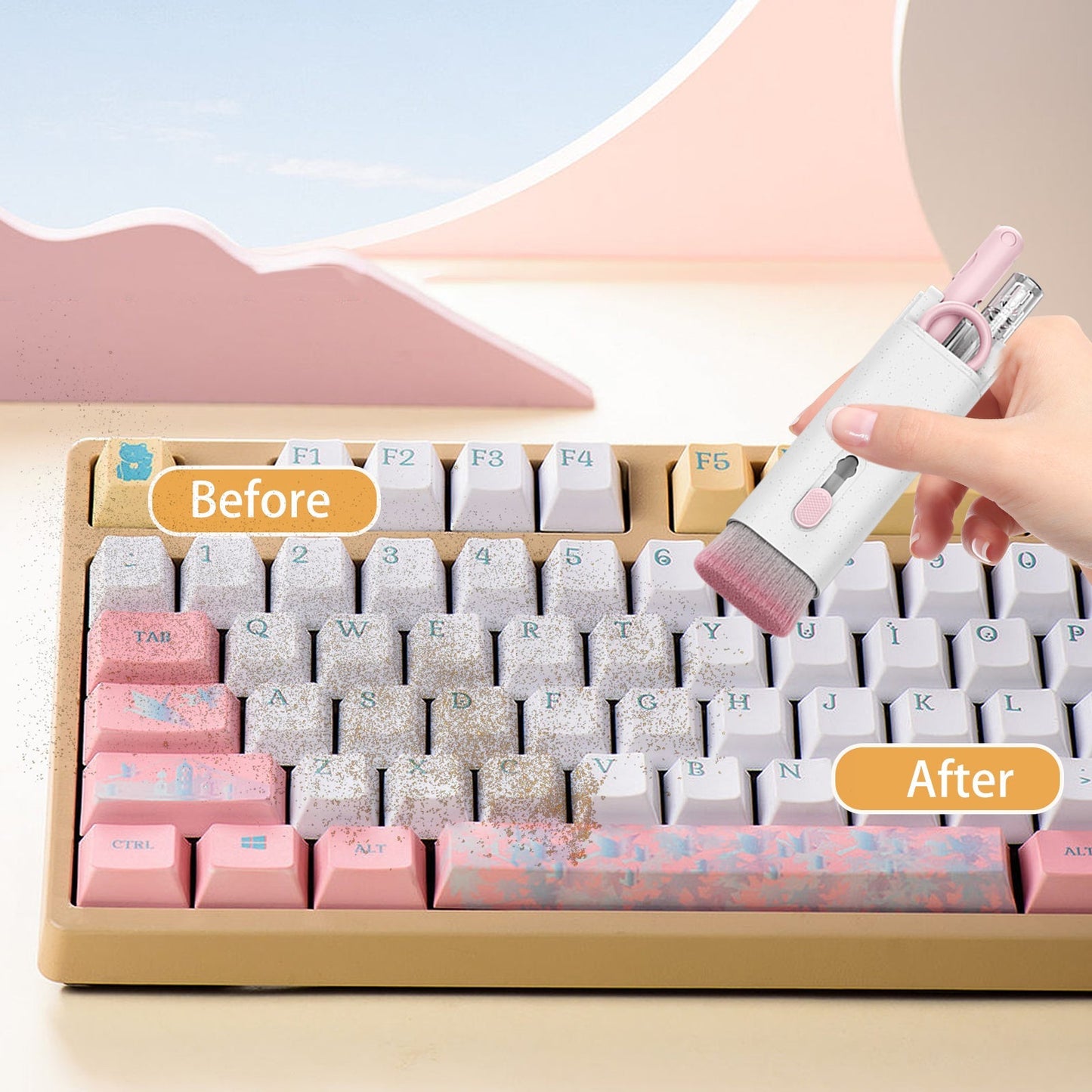 عدة تنظيف 7 في 1 للكيبورد والسماعات - Makfool