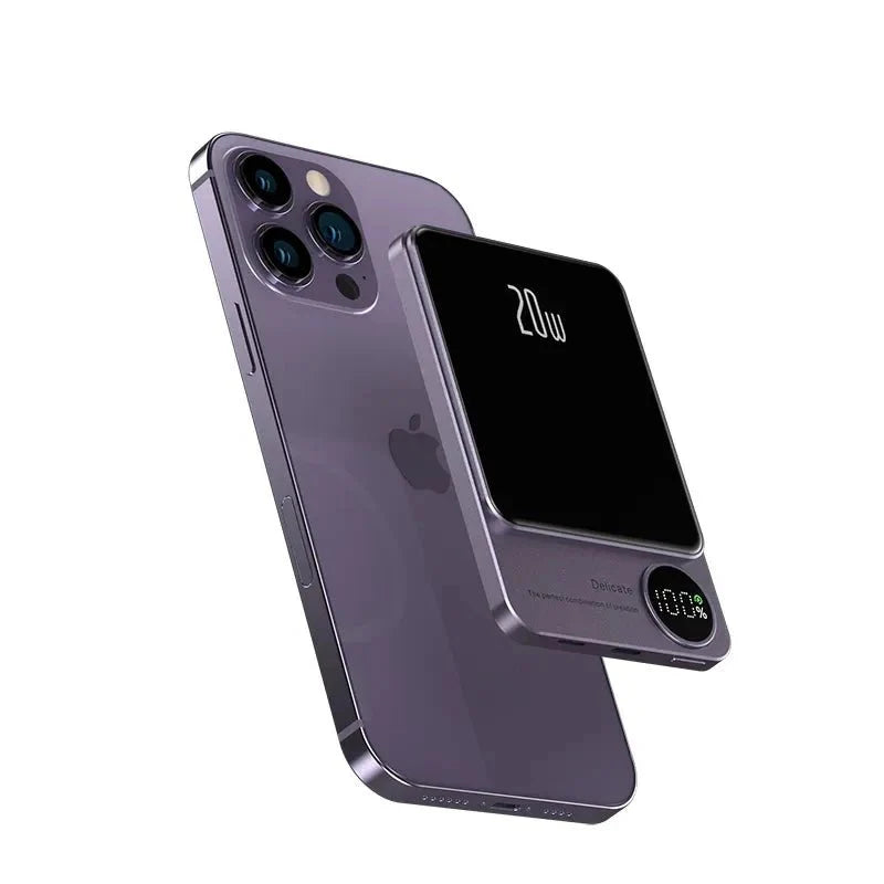 باور بانك ديجيتال مغناطيسي سريع بتصميم عصري - Makfool