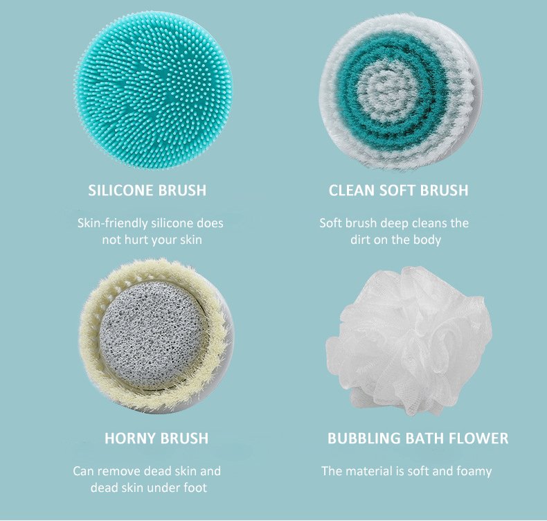 فرشاة الاستحمام 4 في 1 المقاومة للماء - Makfool