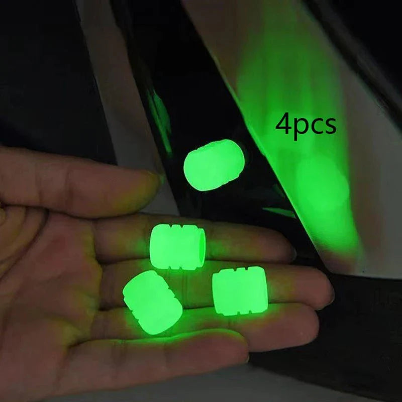 غطاء صمام الإطار اللامع - 12 قطعة UAE - Makfool