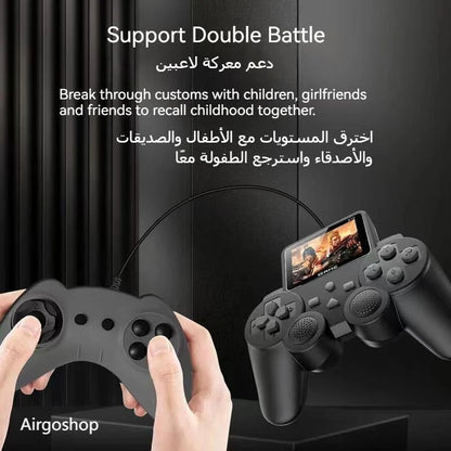 جهاز الالعاب المحمول القابل للشحن + يد اضافيه + وصلة HDMI للتلفاز - Makfool