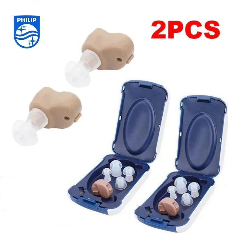 جهاز المساعدة على السمع بتكبير الصوت مزدوج للحد من الضوضاء - Makfool