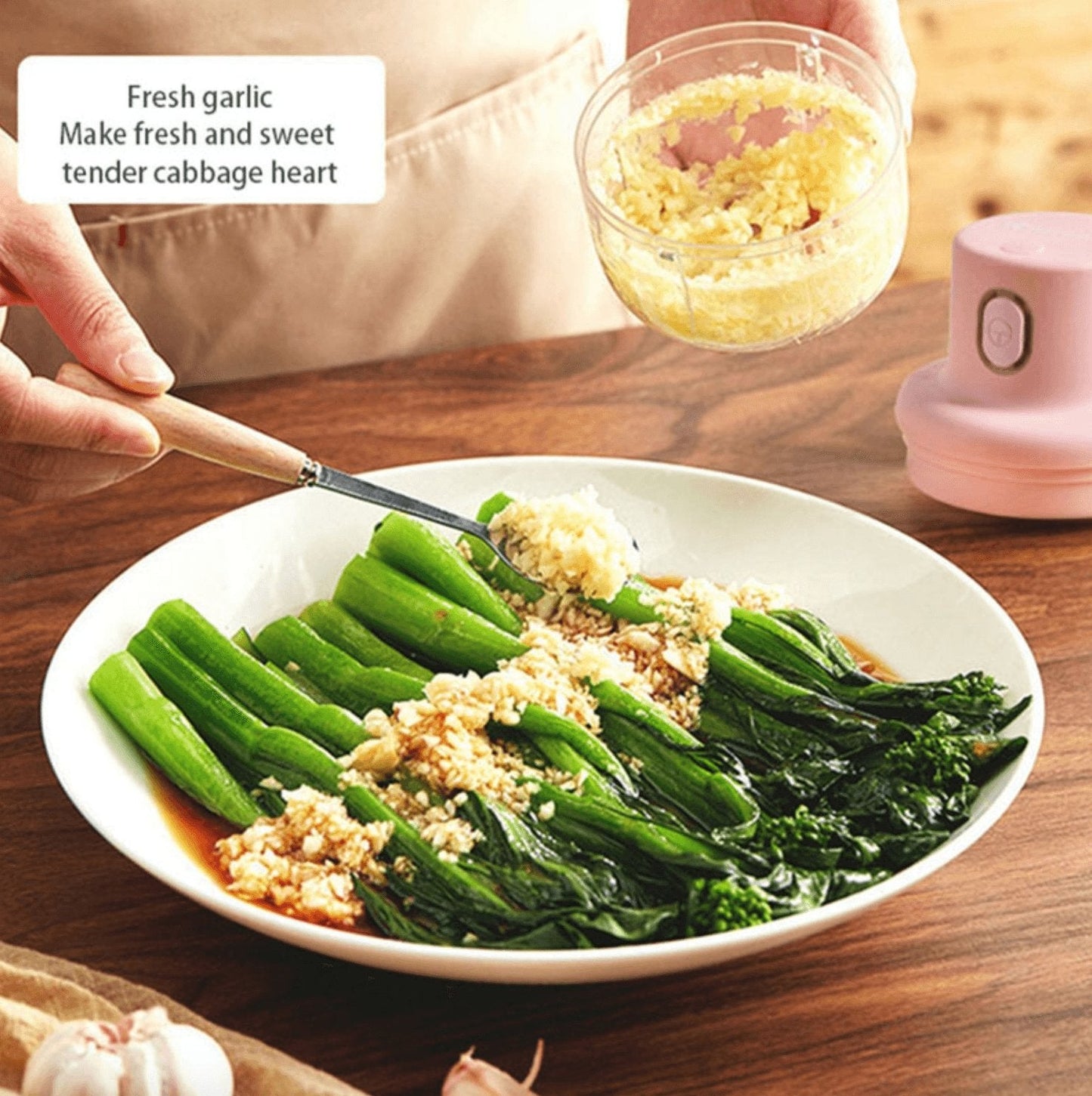 خلاط البصل والثوم والفلفل والخضروات يعمل بالشحن - Makfool