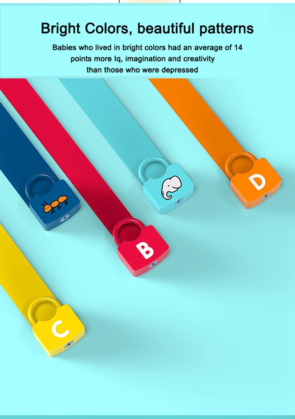 لعبة مجموعة الاقفال التعليمية المميزة للأطفال uae - Makfool