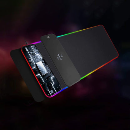 لوحة ماوس مضيئة بخاصية الشحن اللاسلكي - Makfool