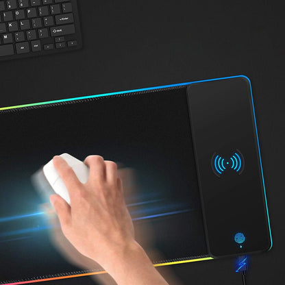 لوحة ماوس مضيئة بخاصية الشحن اللاسلكي - Makfool