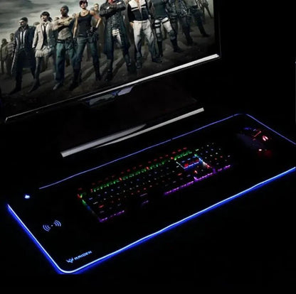 ماوس باد مضيىء LED مع شاحن لاسلكي - Makfool