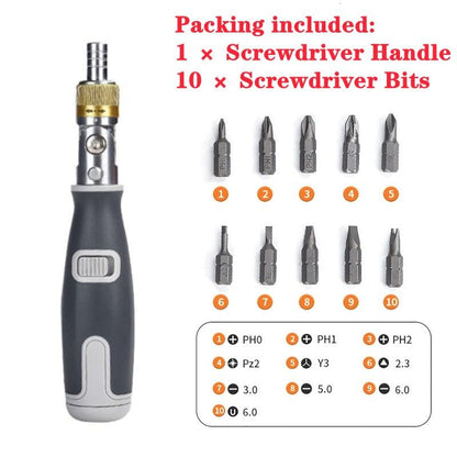 مفك براغي محمول 10 في 1 متعدد الوظائف - Makfool