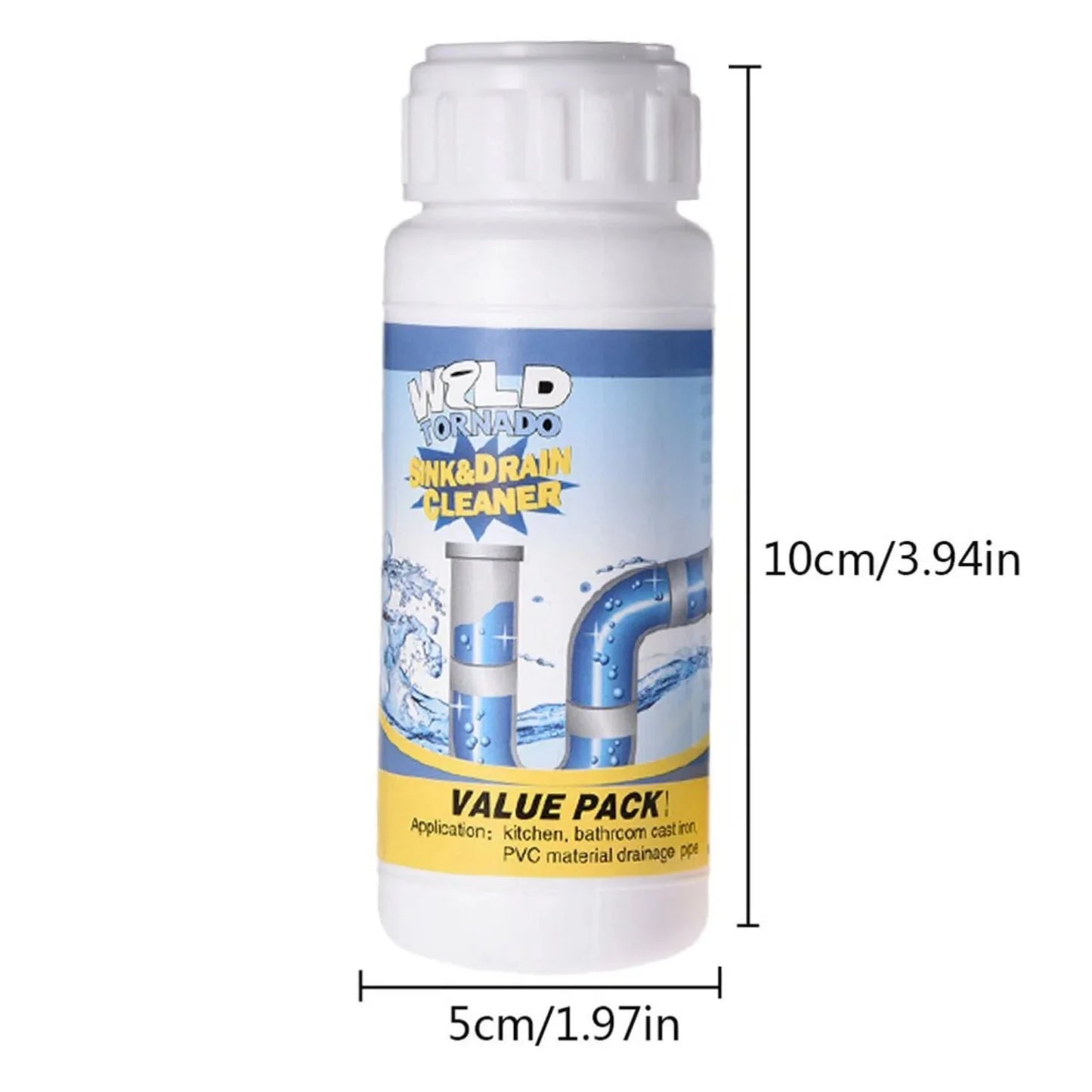 مسحوق تسليك البالوعات لتنظيف الصرف الصحي (عبوتين) - Makfool