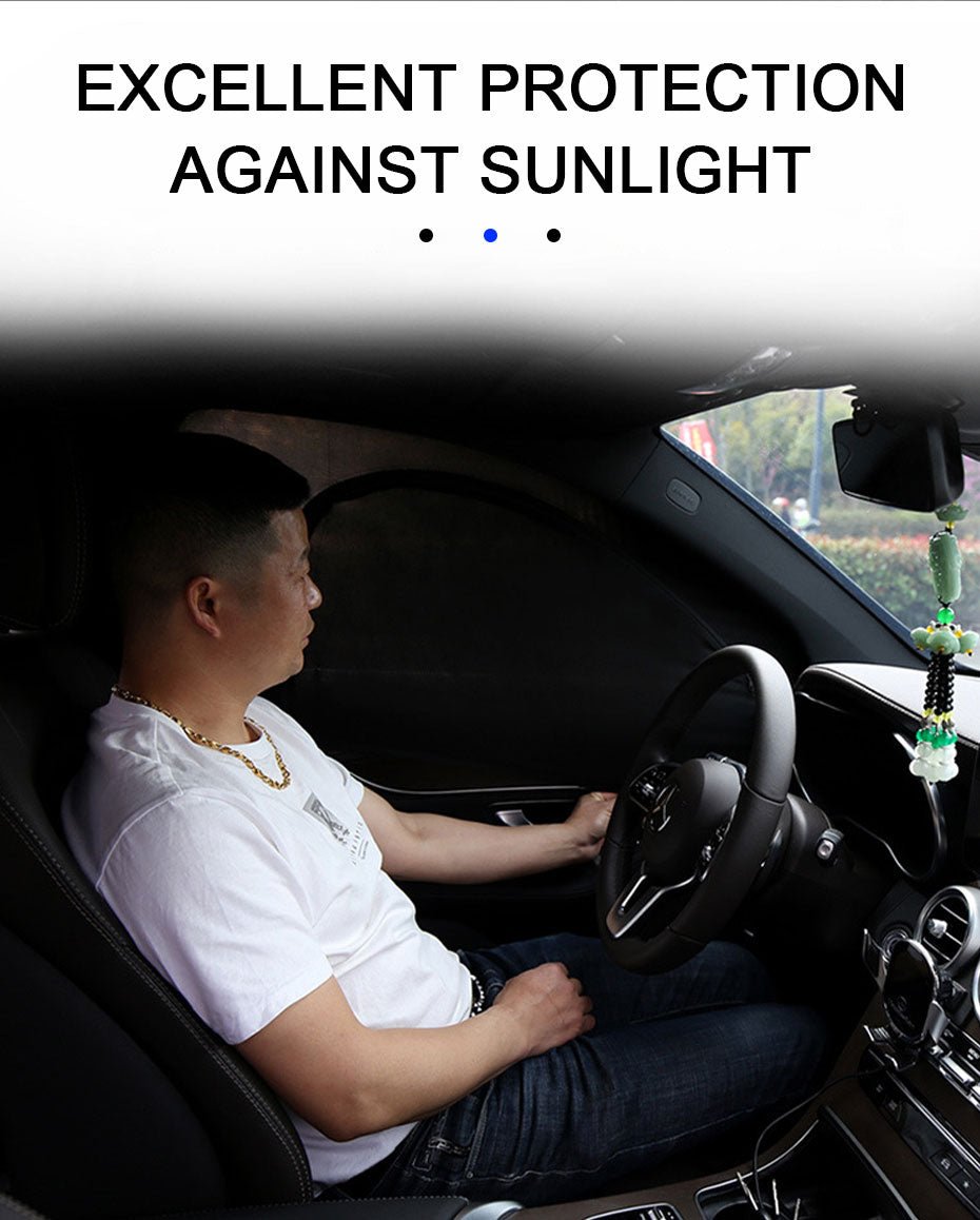 مظلة نافذة السيارة مضاد للبعوض وواقية من الغبار - Makfool