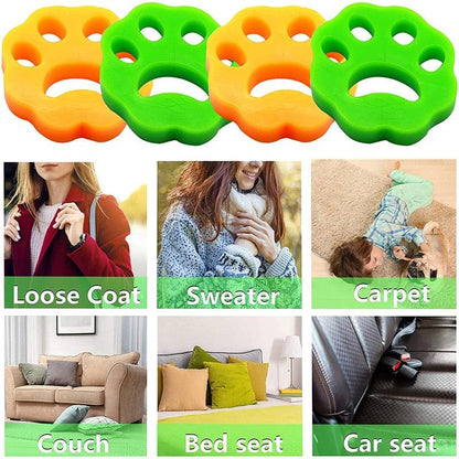 مزيل الشعر والوبر وشعر الحيوانات (4 قطع) - Makfool