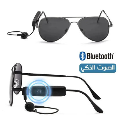 نظارة بلوتوث مع سماعة ذكية .. الاصدار الجديد - Makfool