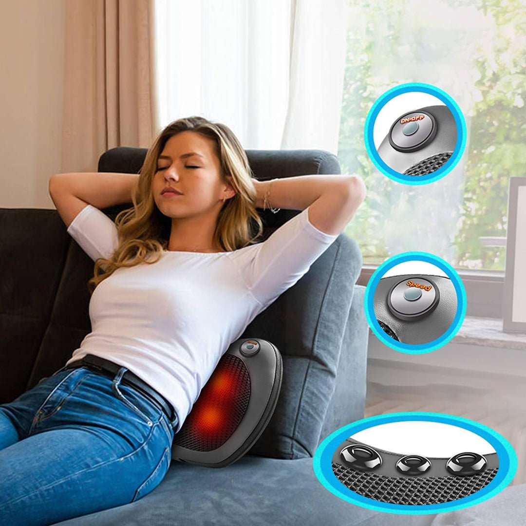 وسادة التدليك والإهتزاز الكهربائية - Makfool