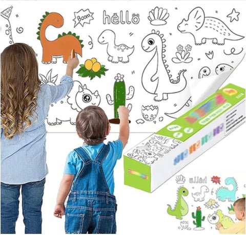 رولات التلوين العملاقة للأطفال ( عدد 2 ) - Makfool