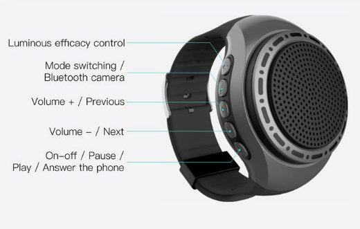 ساعة بلوتوث مميزة مع سبيكر - Makfool