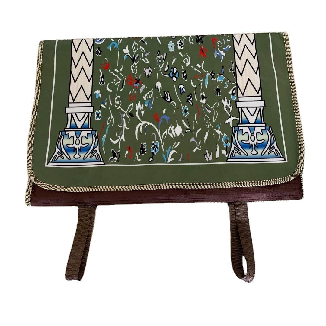 سجادة الصلاة قابلة للطي مع مسند مريح للظهر - Makfool