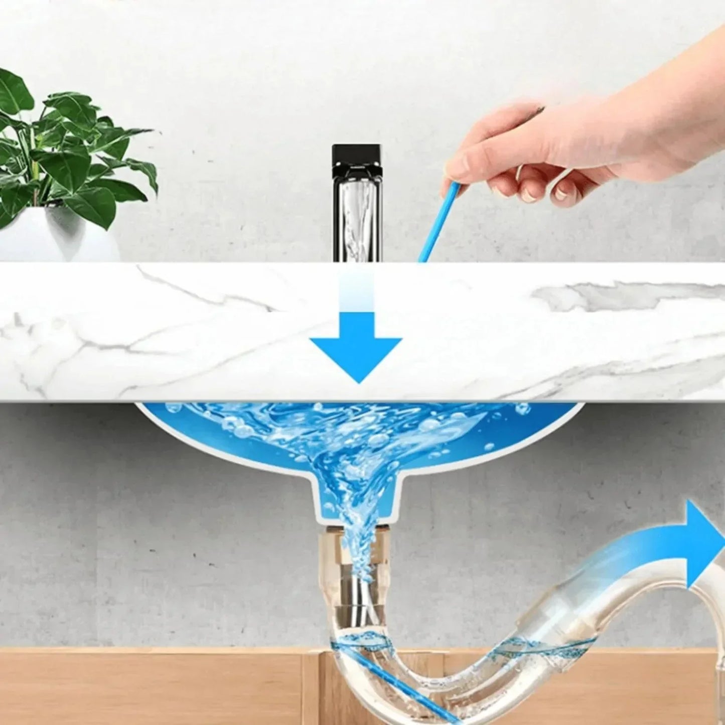 TK 2023 ( مجموعة كاملة من 6 علب تكفي سنة كاملة ) مادة تسليك المواسير الأسرع والاكثر فعالية - Makfool