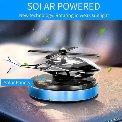 uae معطر هواء للسيارة بشكل هليكوبتر يعمل بالطاقة الشمسية - Makfool